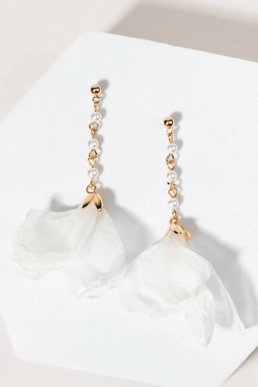 Francesca's Kristia Rosette Earrings