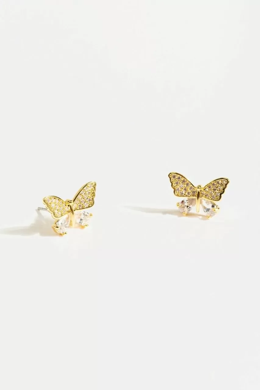 Francesca's Lana Cz Butterfly Studs