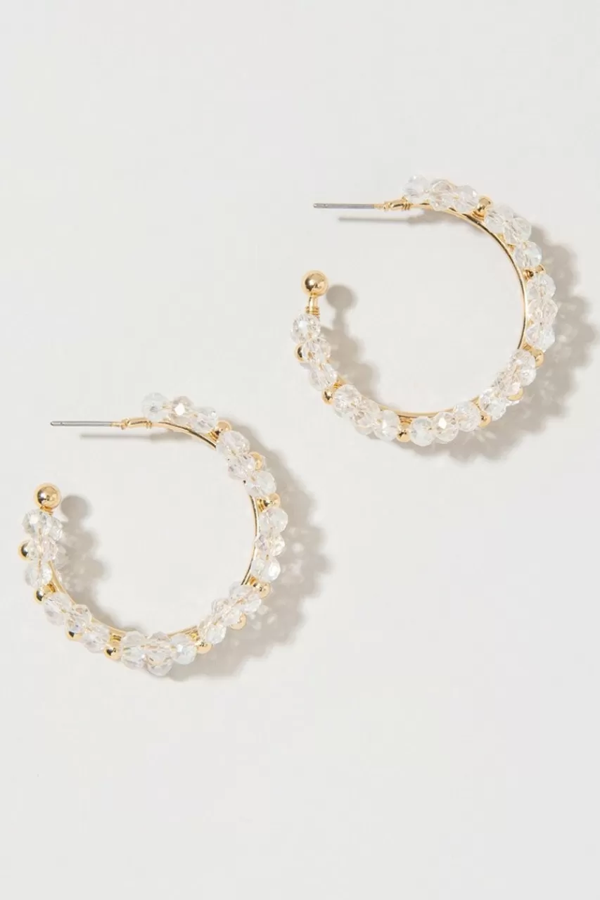 Francesca's Lara Beaded Hoops