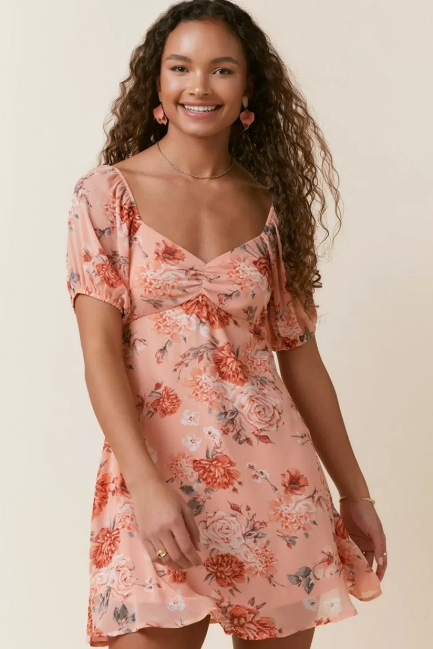 Francesca's Laurene Floral Dress