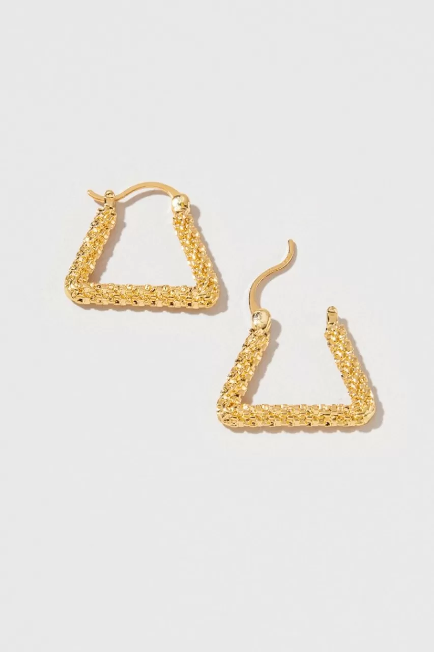 Francesca's Lianne Triangle Hoops