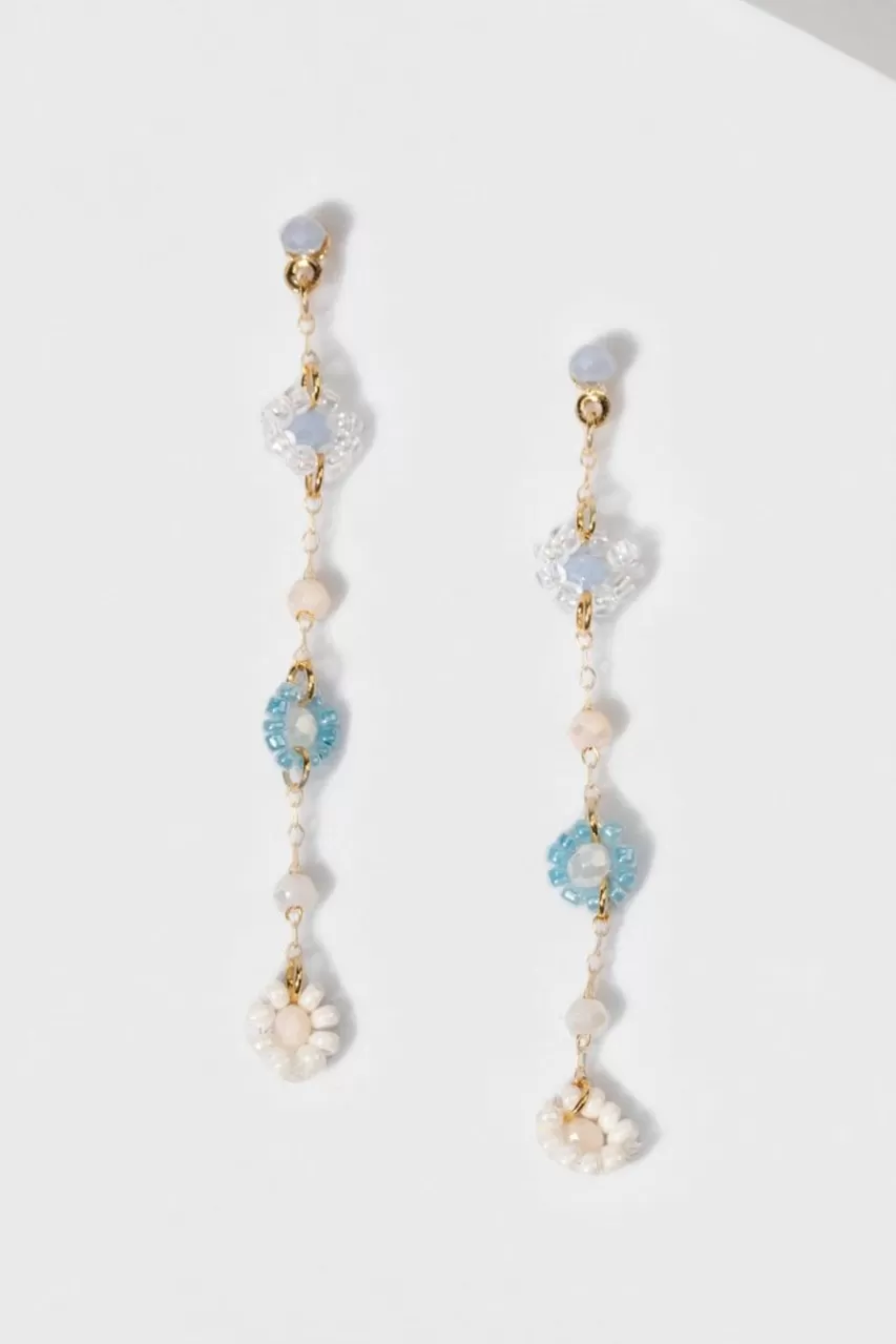 Francesca's Lillian Delicate Flower Earrings