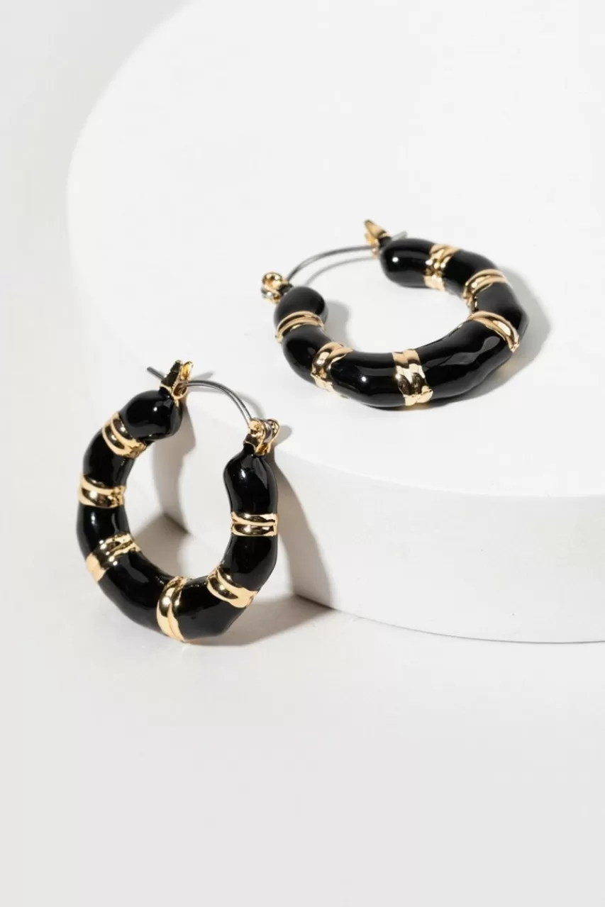 Francesca's Linsay Shrimp Hoop Earrings