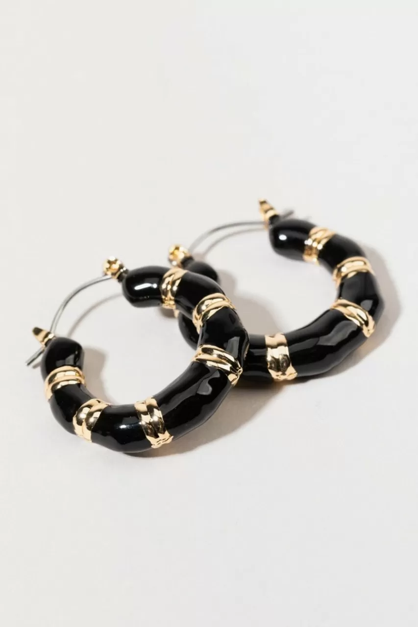 Francesca's Linsay Shrimp Hoop Earrings