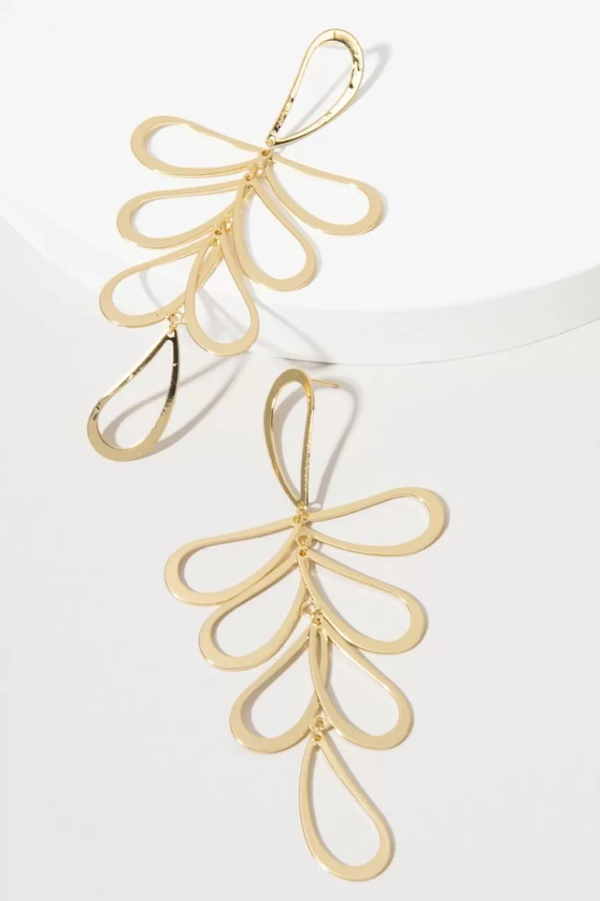 Francesca's Lisa Floral Drop Earring