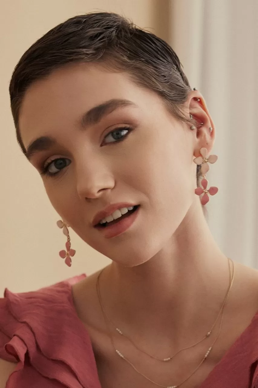 Francesca's Livia Flower Earrings