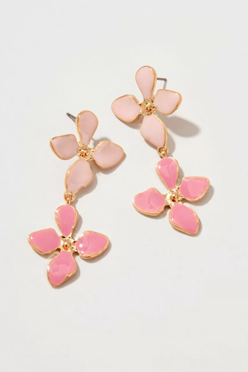 Francesca's Livia Flower Earrings