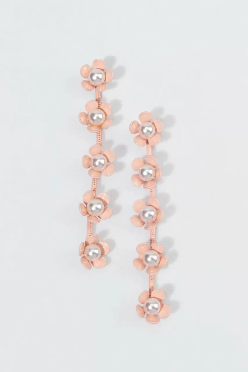 Francesca's Loraine Enamel Flower Earrings