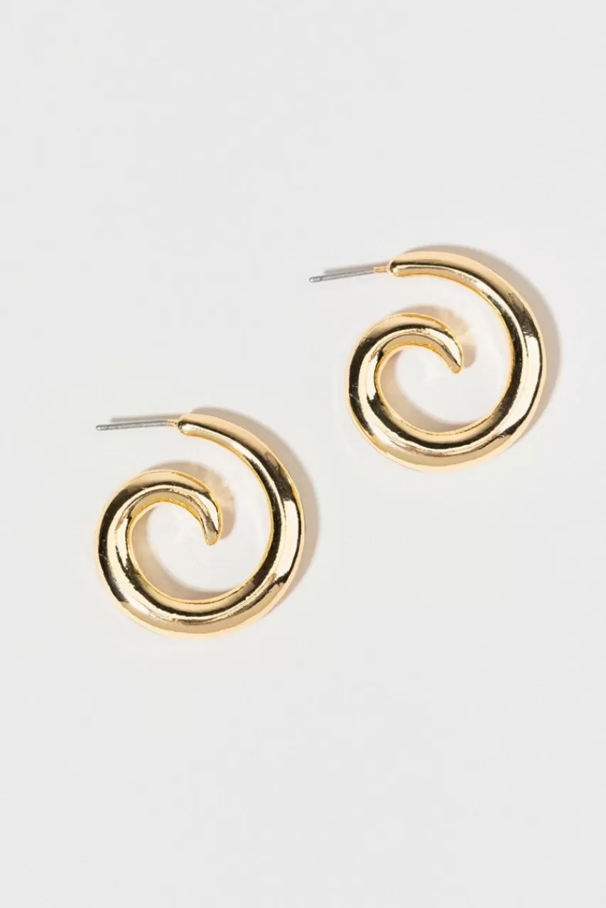 Francesca's Lorena Swirl Hoop Earrings