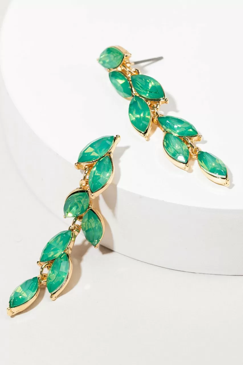 Francesca's Loretta Leaf Drop Earrings