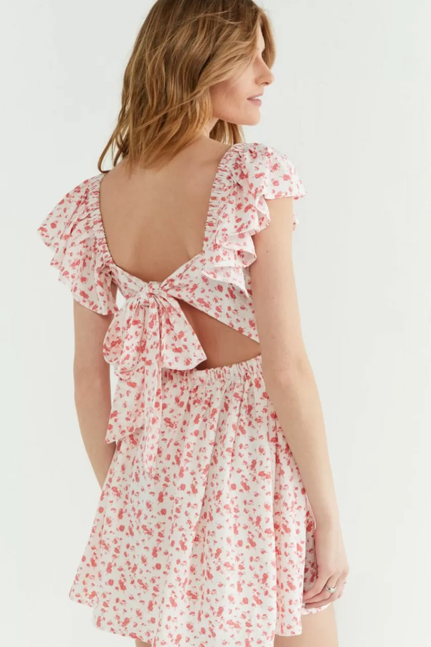 Francesca's Lorin Floral Waisted Dress