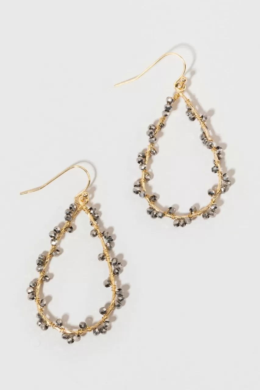 Francesca's Lucy Woven Bead Drop Earrings