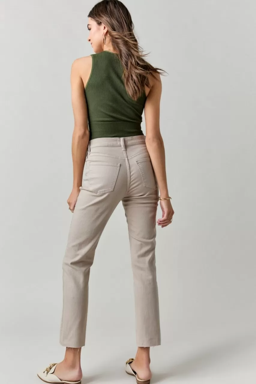 Francesca's Lynette Kick Crop Jeans