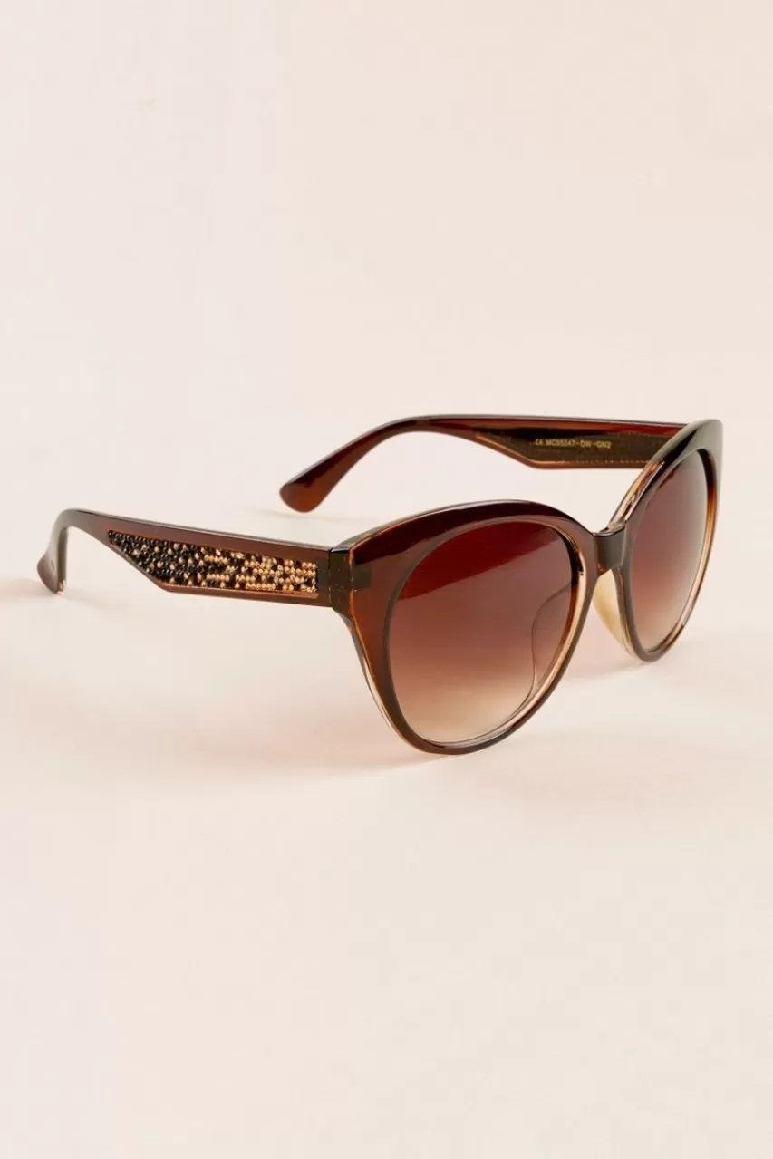 Francesca's Maddy Wide Cat Eye Sunglasses