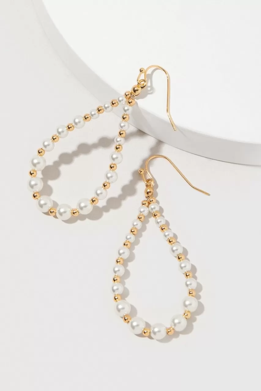 Francesca's Marla And Gold Drop Earrings