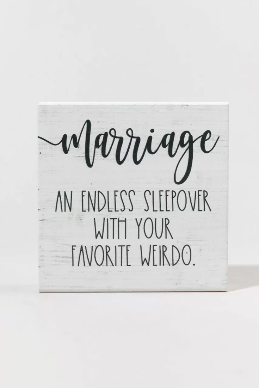 Francesca's Marriage An Endless Sleepover Box Sign