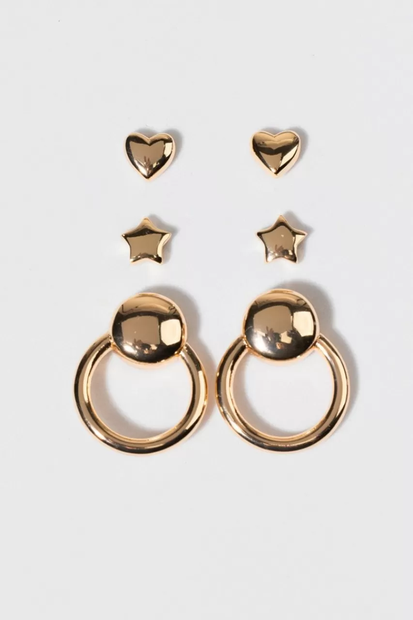 Francesca's Marsha En Stud Earring Set