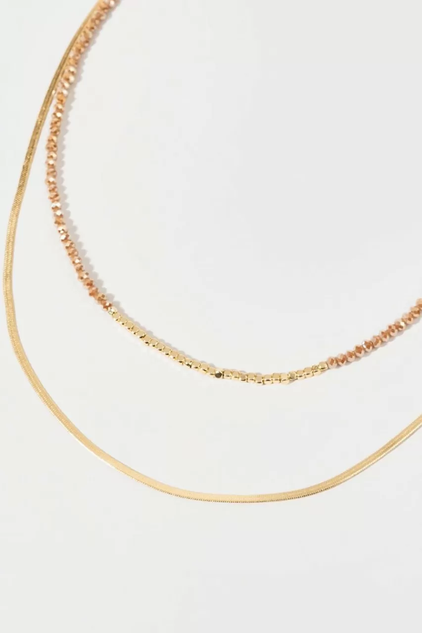 Francesca's May Double Layer Bead Necklace