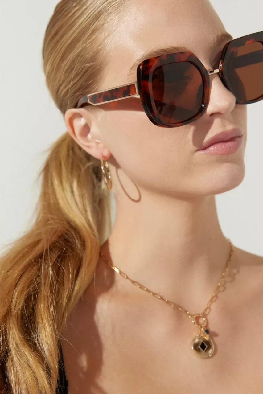 Francesca's Milla Oversized Square Sunglasses