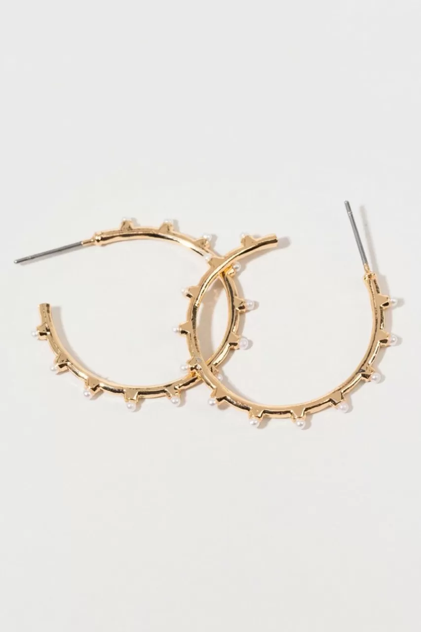 Francesca's Minnie Golden Hoops