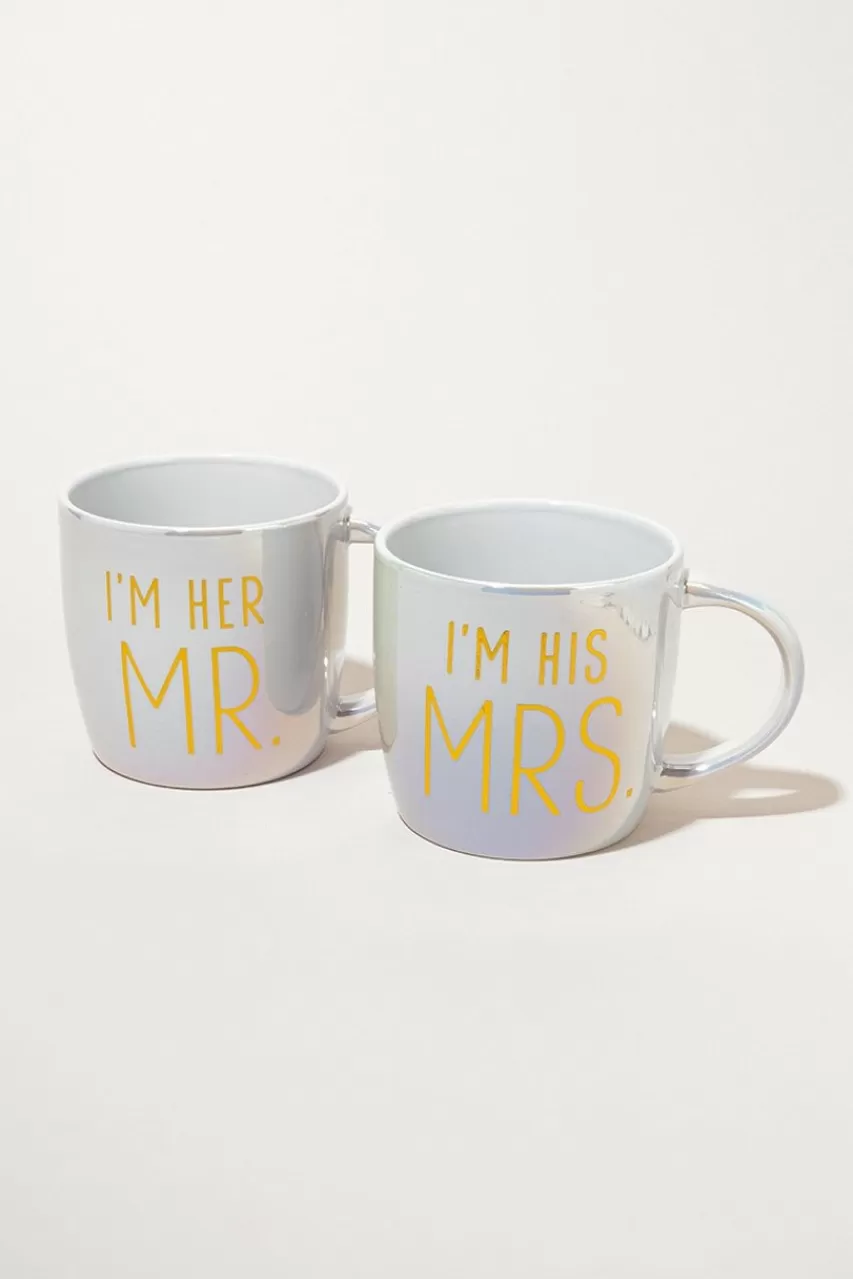 Francesca's Mr And Mrs Mug Set