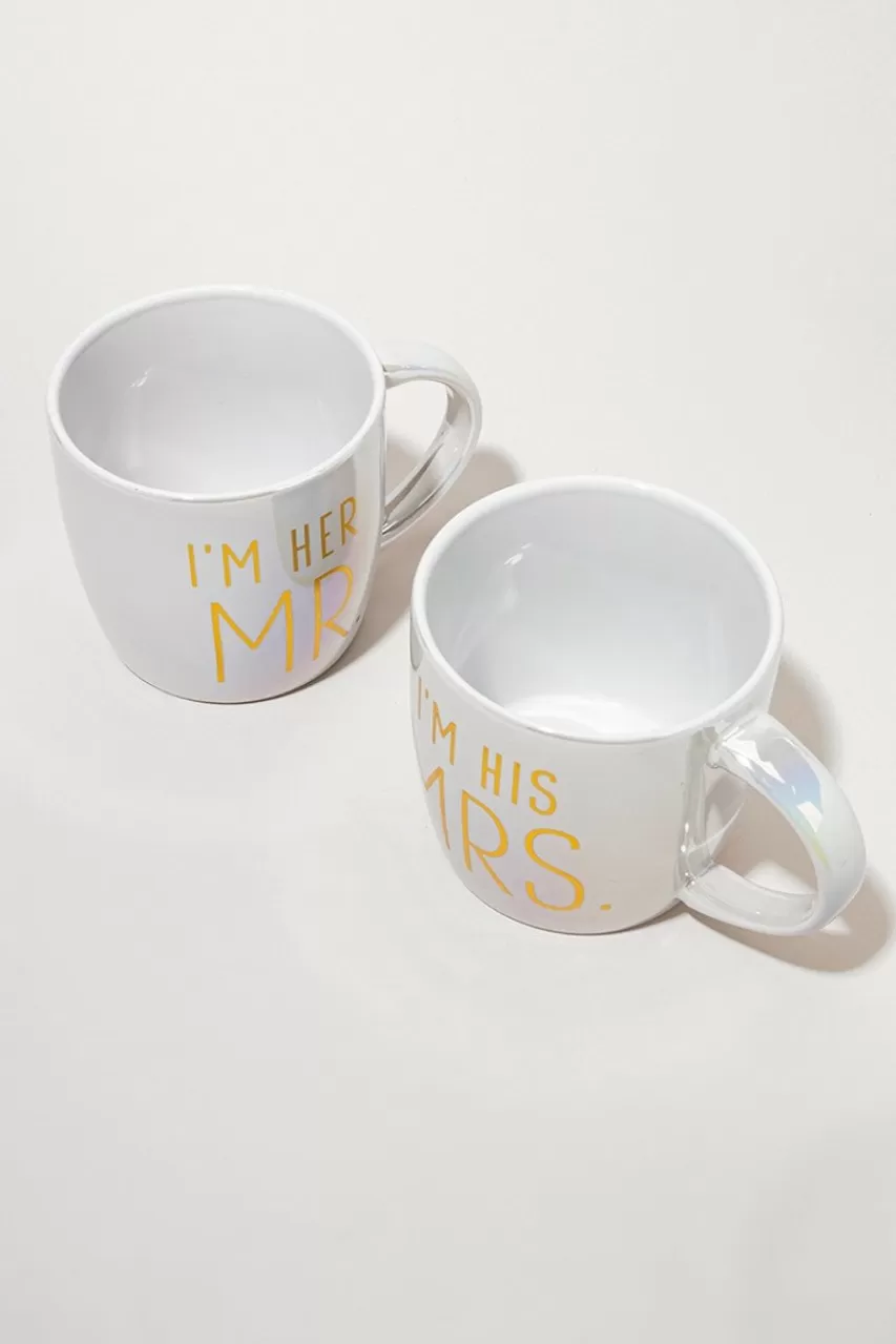 Francesca's Mr And Mrs Mug Set