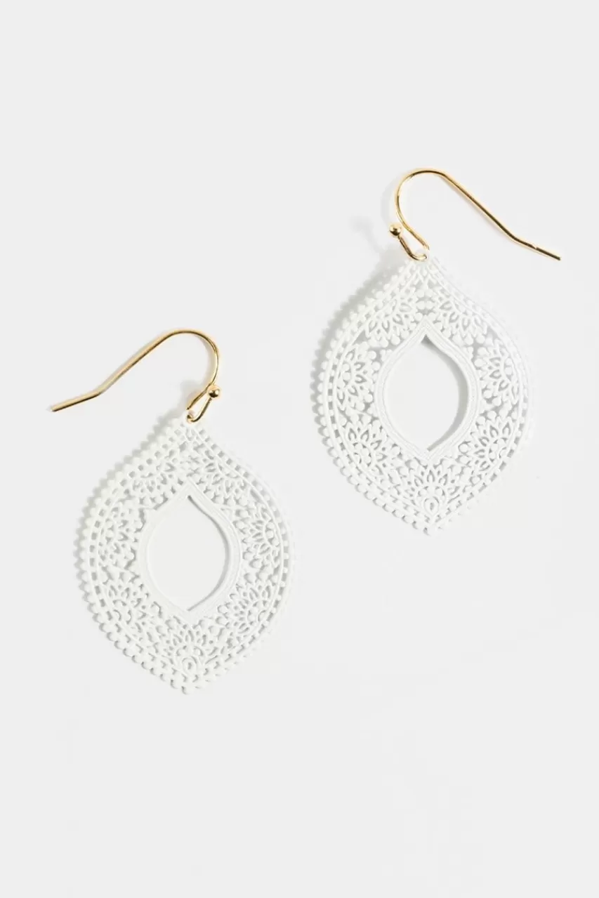 Francesca's Nia Filigree Statement Earrings