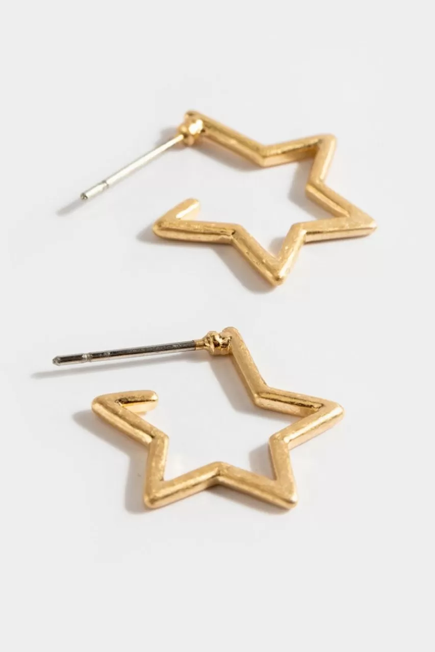 Francesca's Nicole Star Huggie Hoops In