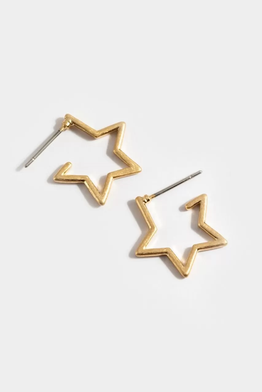 Francesca's Nicole Star Huggie Hoops In