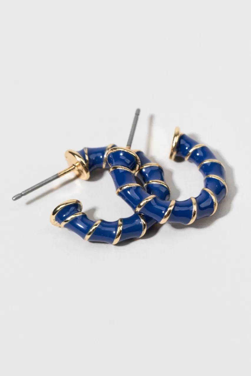 Francesca's Pamela Enamel Twist Hoop