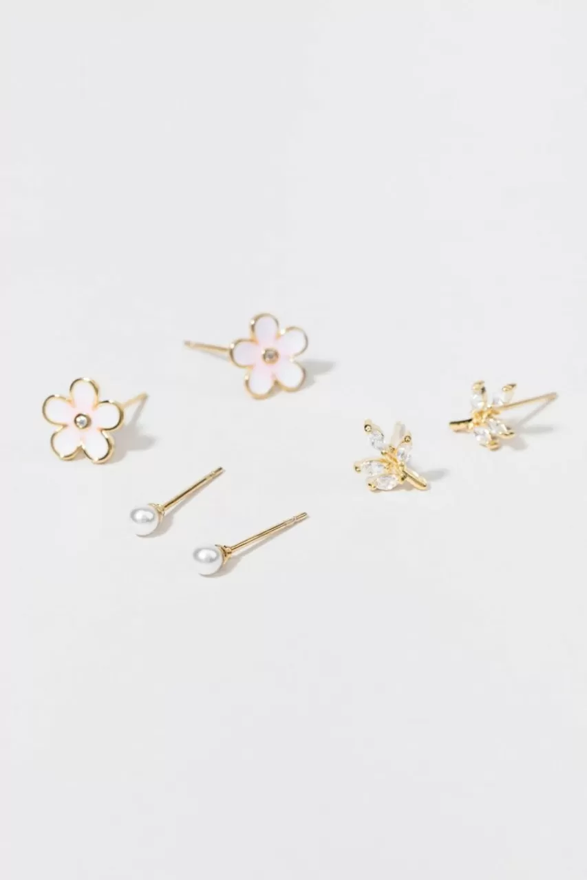 Francesca's Patrica Delicate Stud Earring Set