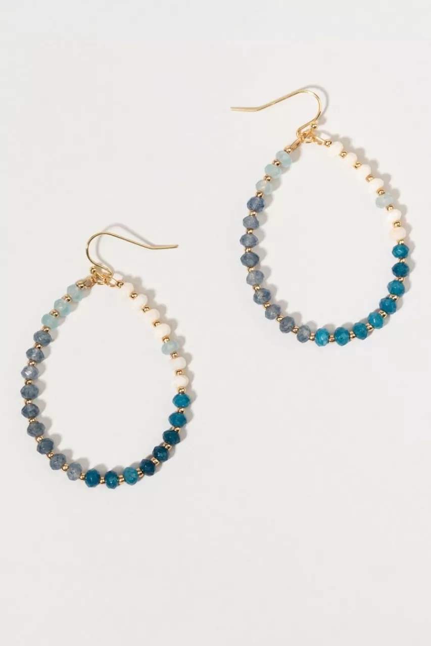 Francesca's Patrica Semi Bead Ombre Drop Earrings