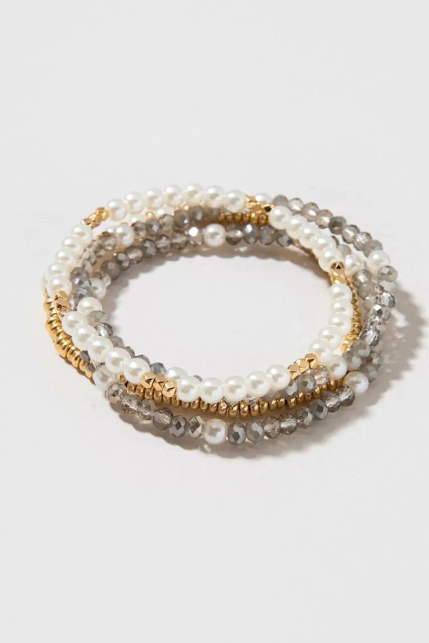 Francesca's Patti Pearl Bracelet Set