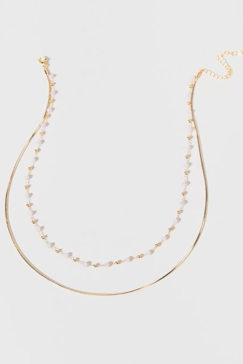 Francesca's Paulette Rosary Necklace