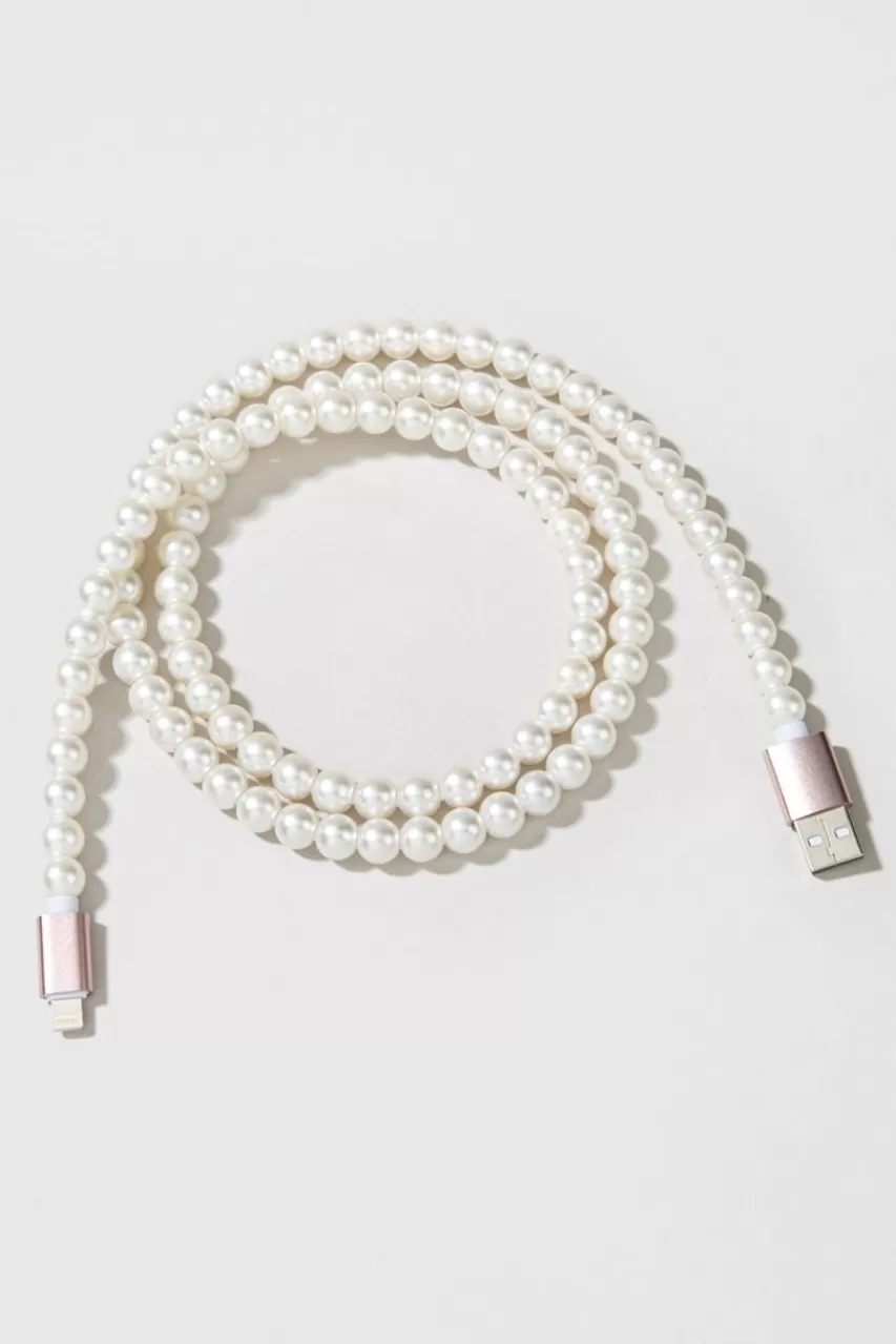 Francesca's Pearl Phone Charging Cable