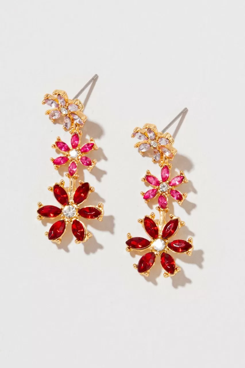 Francesca's Philadelphia Gradient Flower Earrings