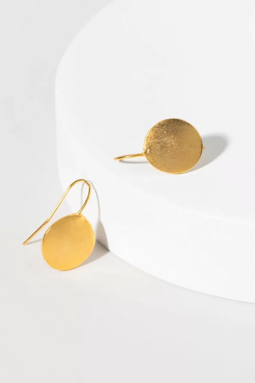 Francesca's Quinn Circle Drop Earrings