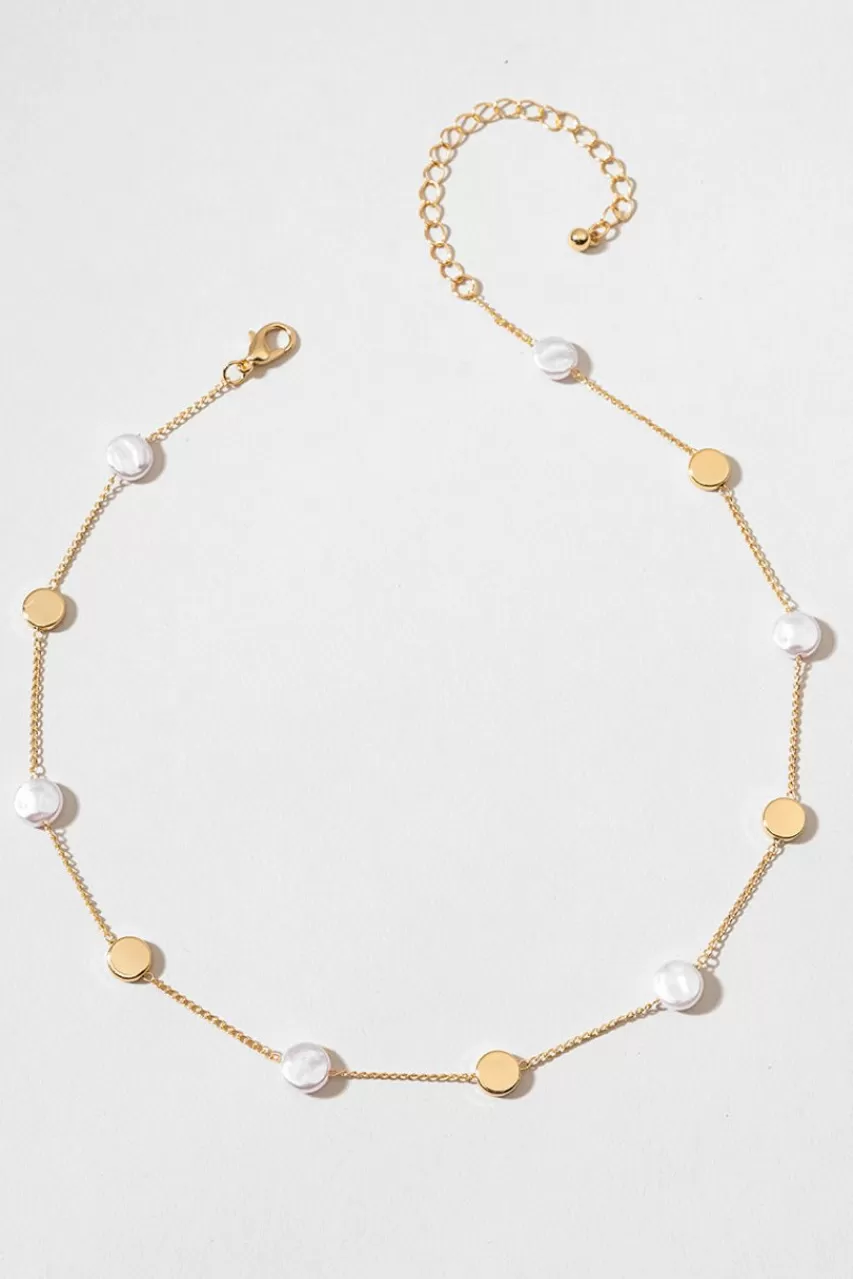 Francesca's Reese Freshwater Station Necklace