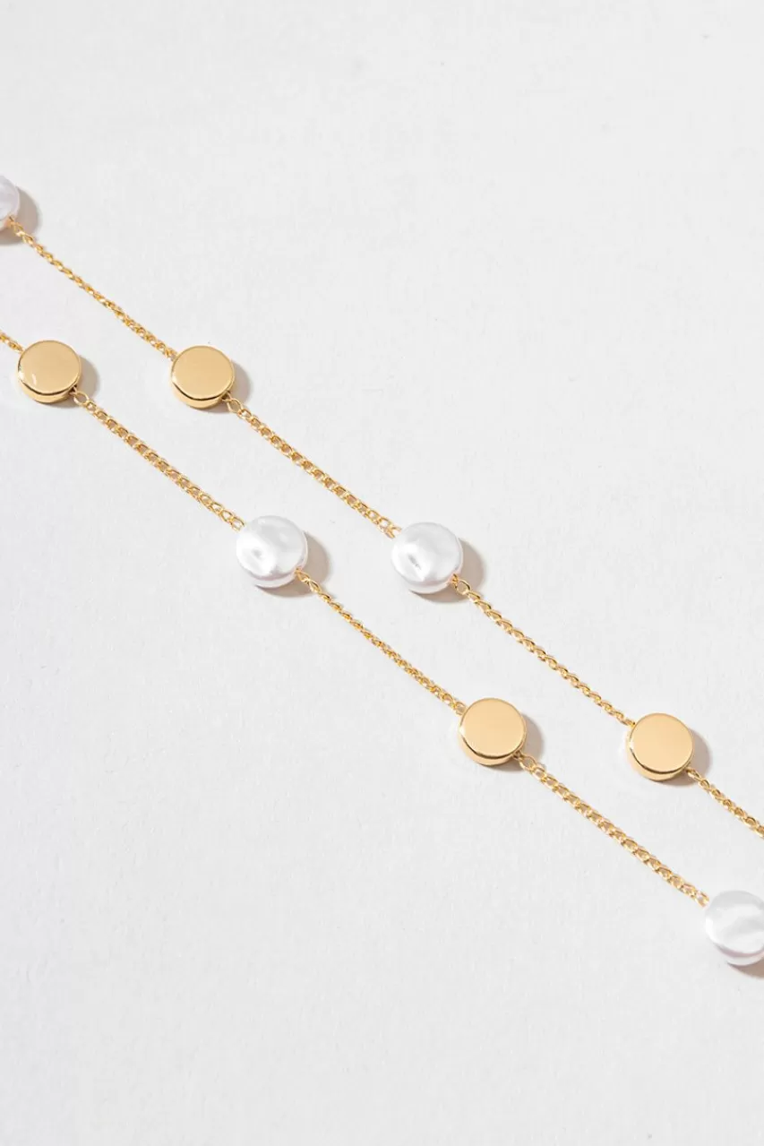 Francesca's Reese Freshwater Station Necklace