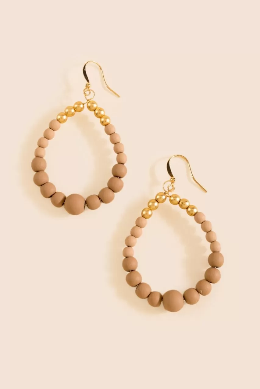 Francesca's Regina Metal Beaded Earrings