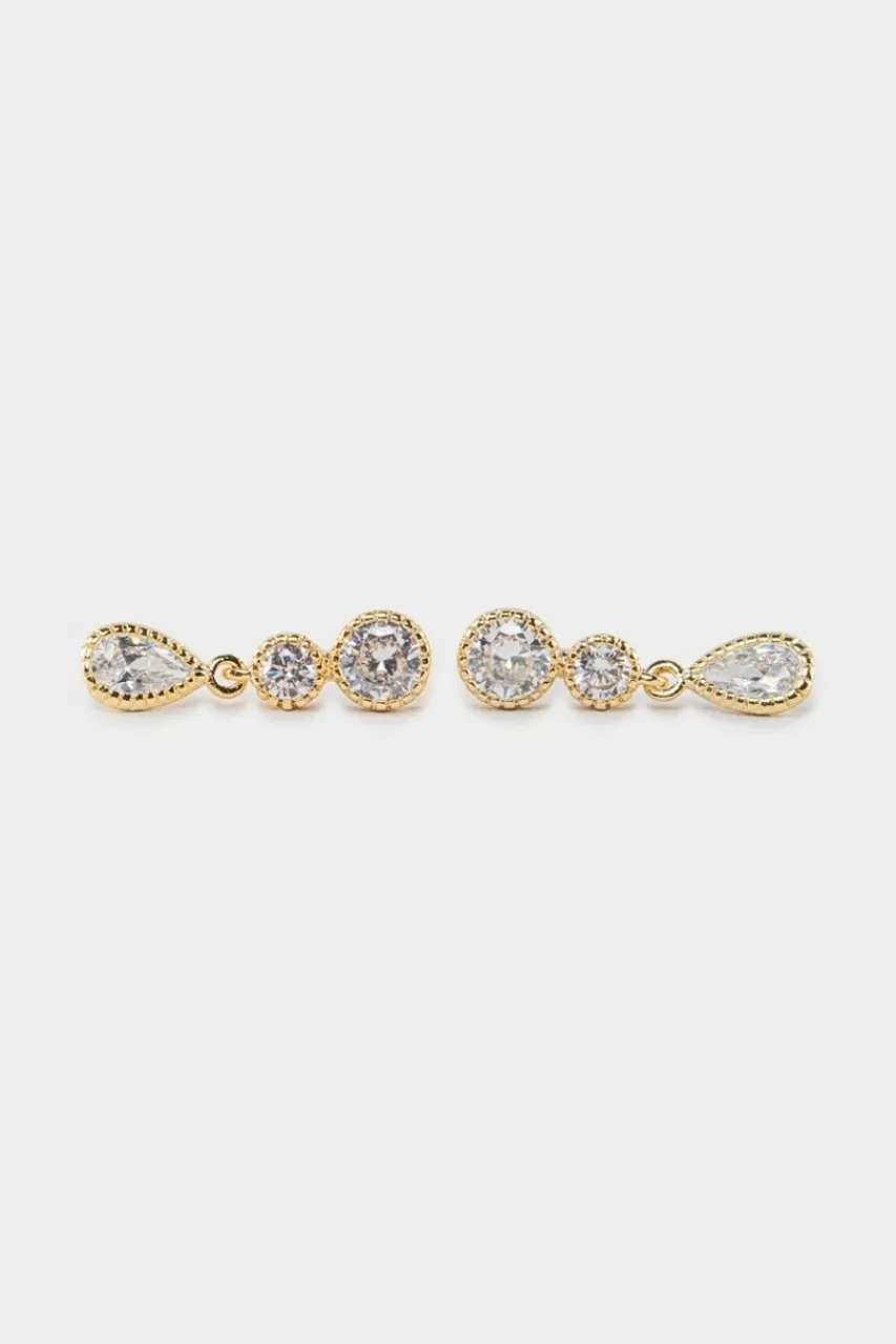 Francesca's Renee Cz Teardrop Earrings