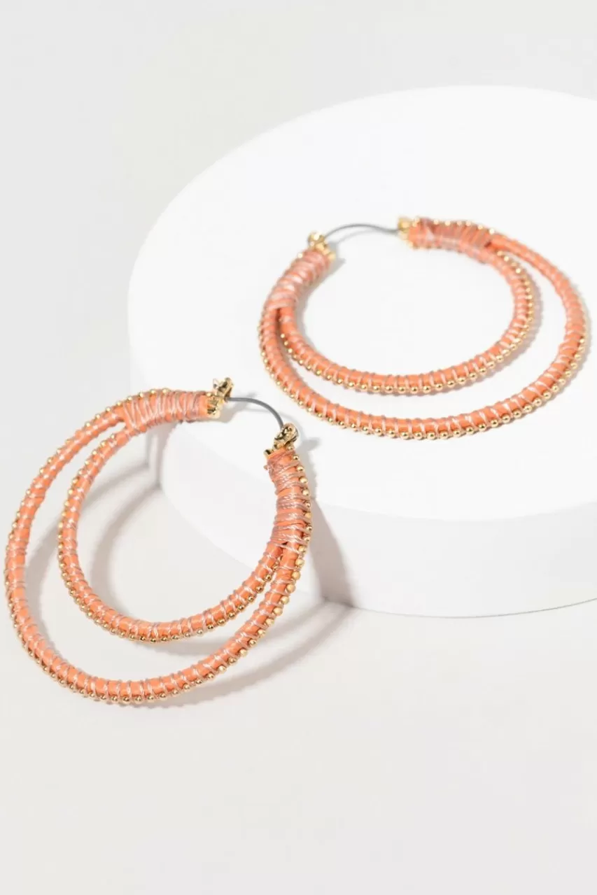 Francesca's Rhiannon Wrap Hoop Earrings