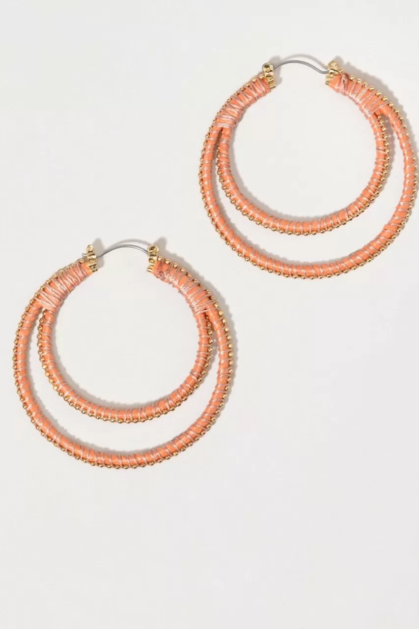 Francesca's Rhiannon Wrap Hoop Earrings