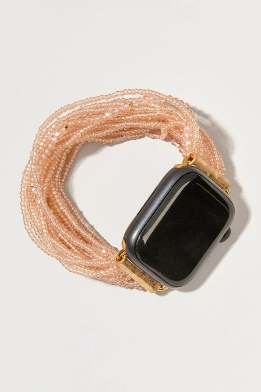 Francesca's River Multi Glass Beaded Smart Watch Band