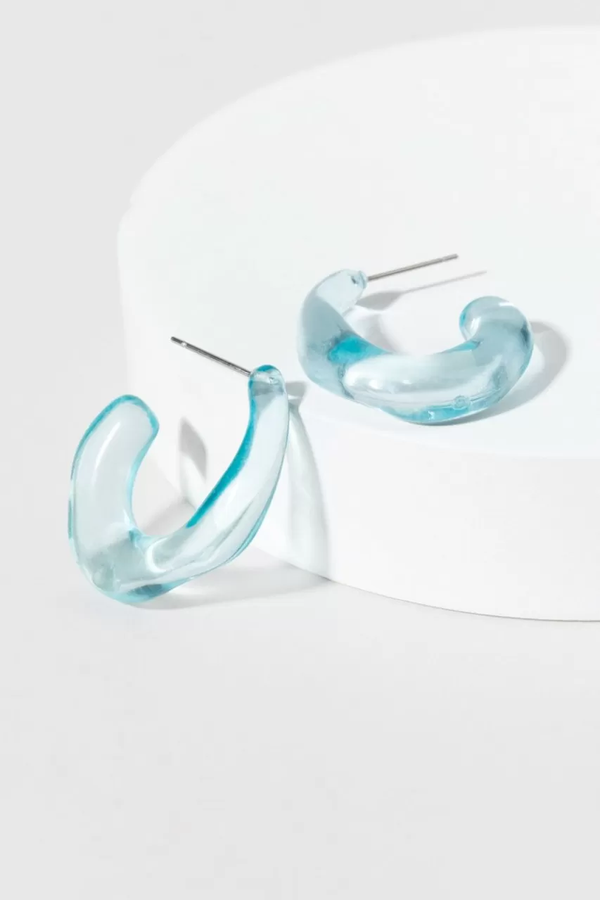 Francesca's Rochelle Resin Hoop Earrings