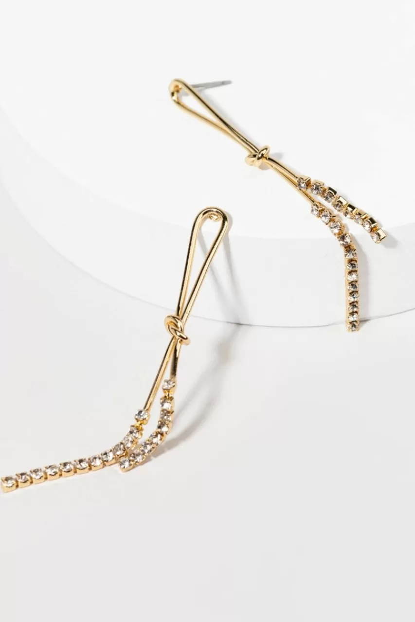 Francesca's Ronnie Linear Cupchain Earrings