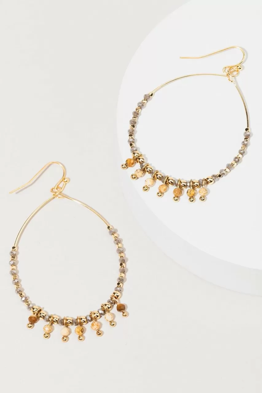 Francesca's Rosanna Gold Drop Earrings