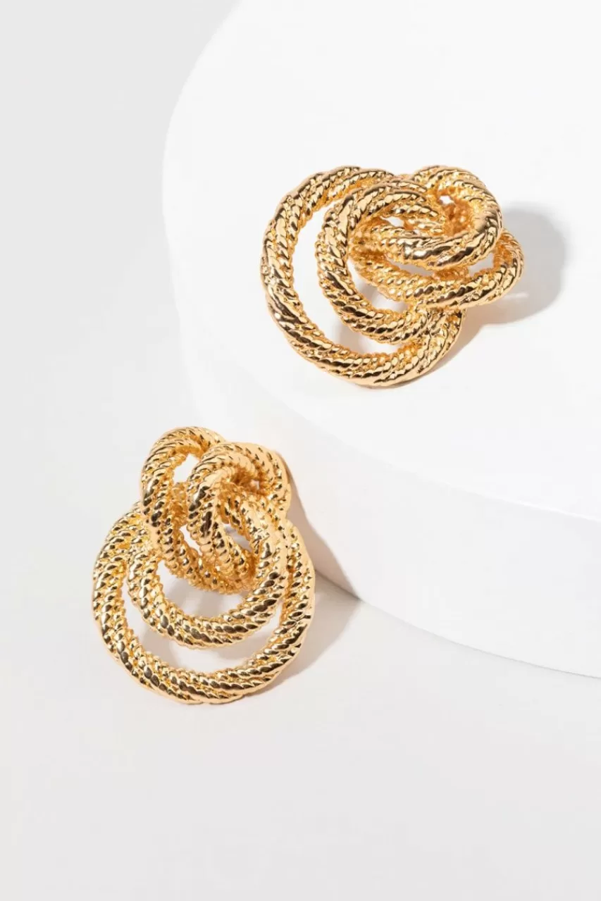 Francesca's Roselyn Loop Doorknocker Earrings