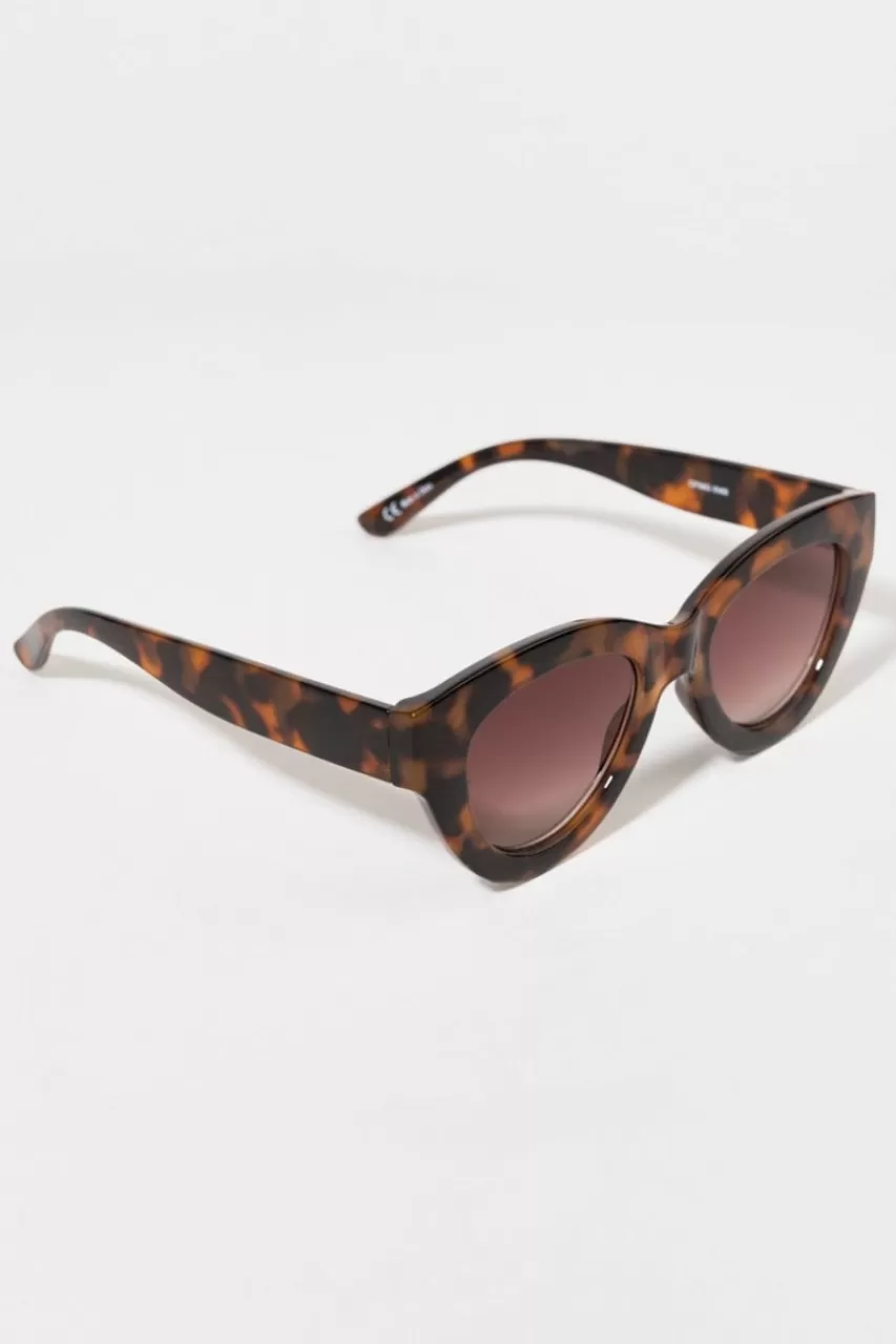 Francesca's Rosemary Rounded Cat Eye Sunglasses