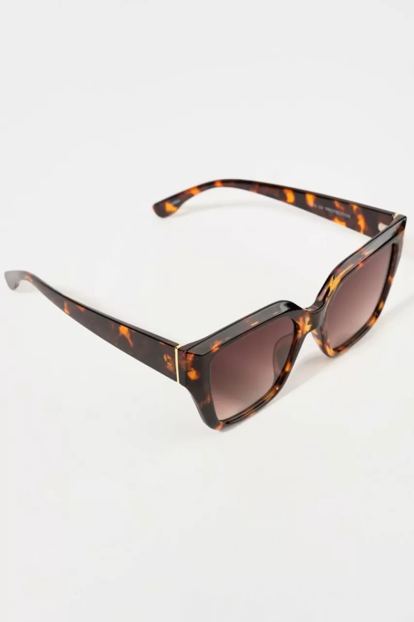 Francesca's Roxanne Angular Sunglasses